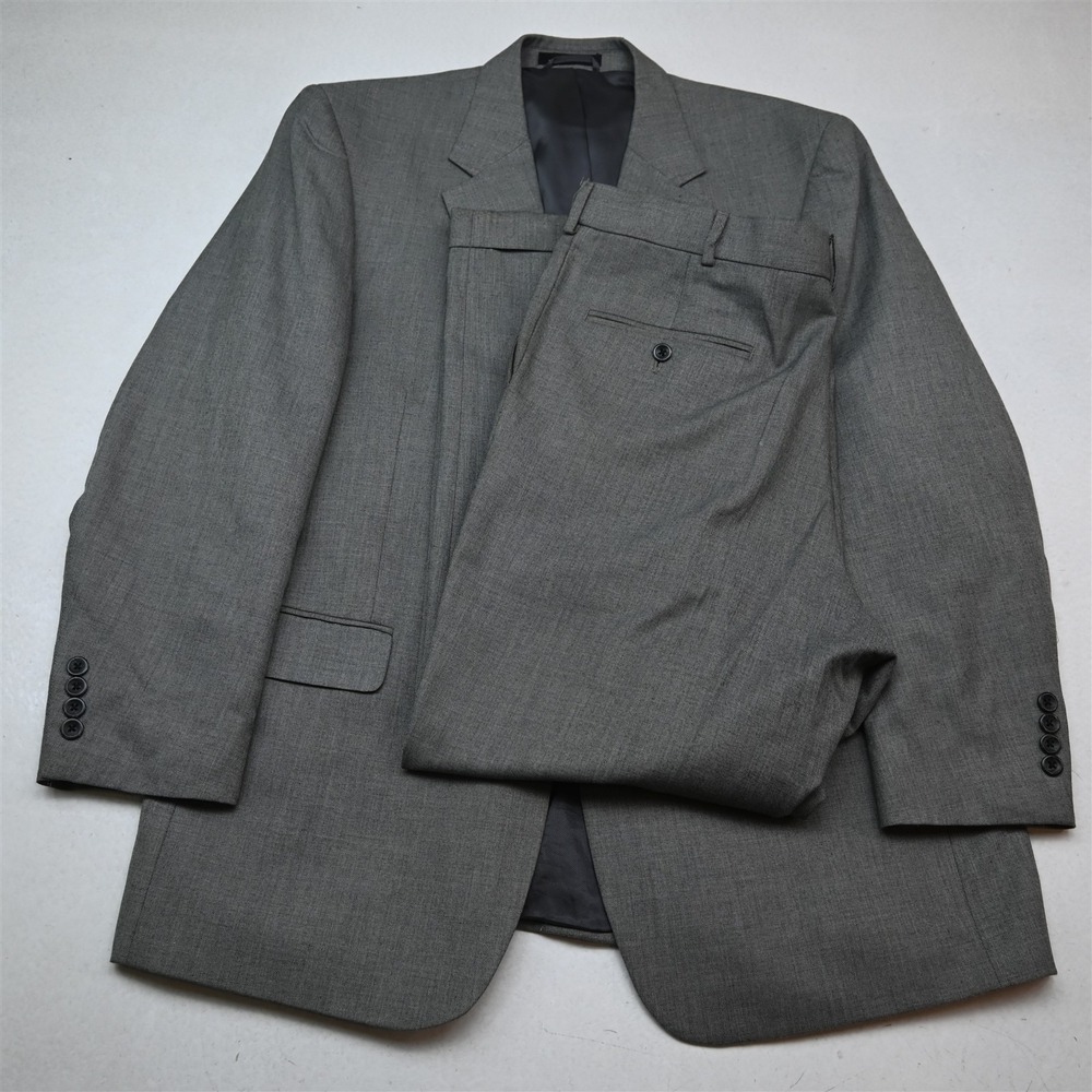 Statements 44R 34x30 Gray Madison Mens Jacket Pants Suit